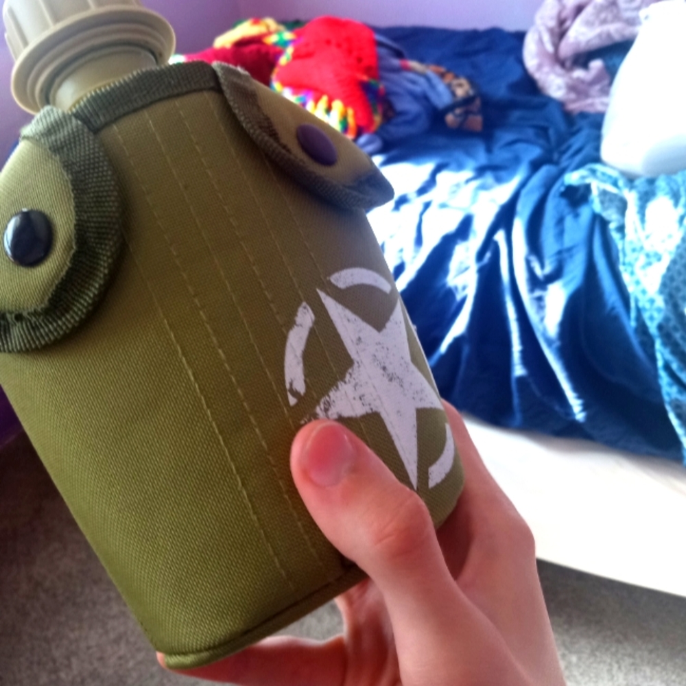 COD WWII army flask
